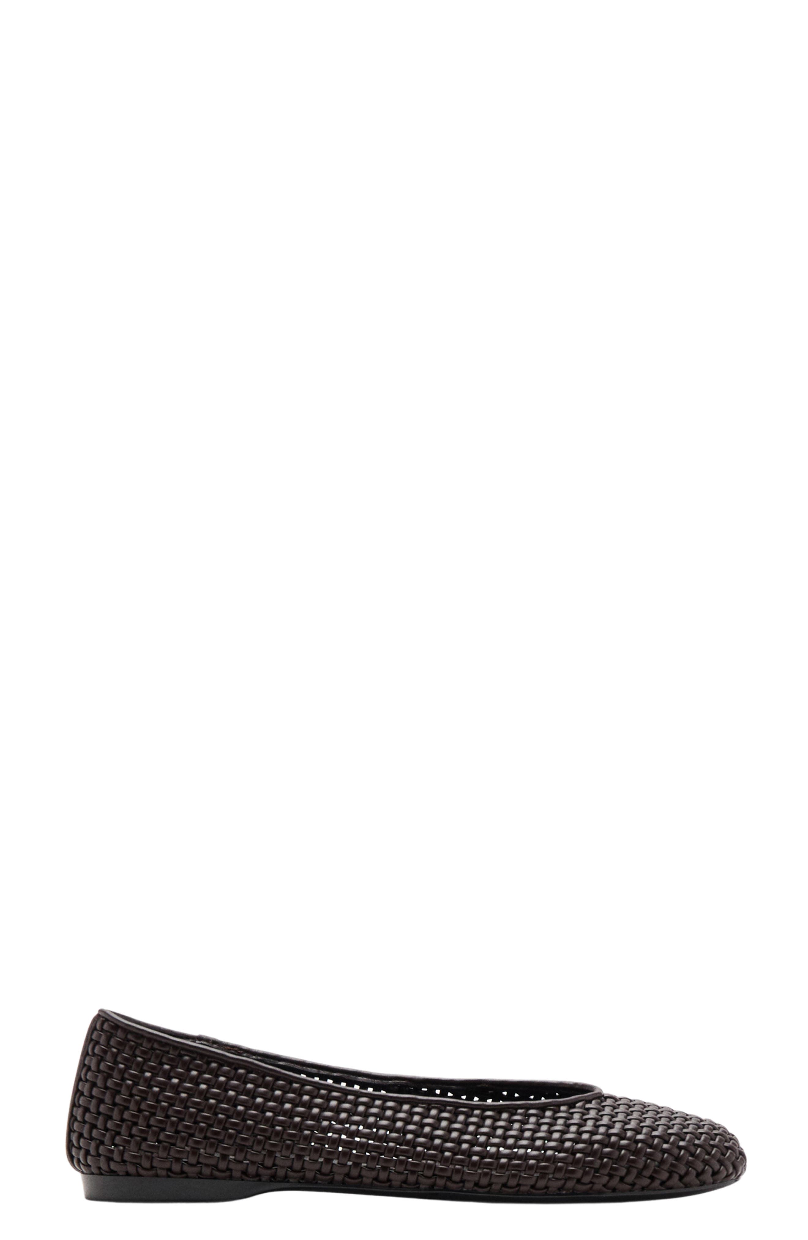 MANGO Braided Ballet Flat, Alternate, color, 