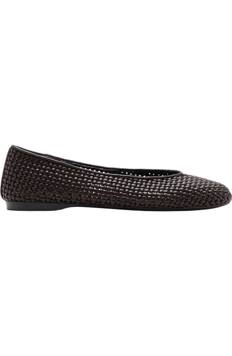 MANGO Braided Ballet Flat, Alternate, color,