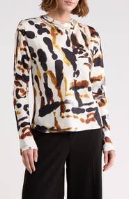 A.L.C. Georgia Long Sleeve Satin Top