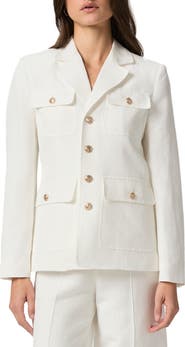 PAIGE Reign Linen Blend Blazer