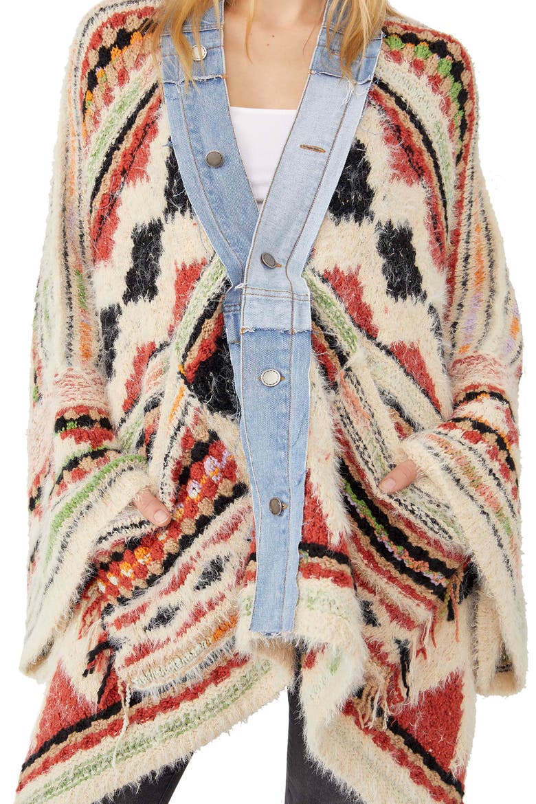 Running Wild Poncho, Main, color, DESERT COMBO