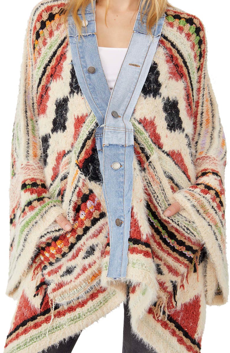 Free People Running Wild Poncho, Main, color, 