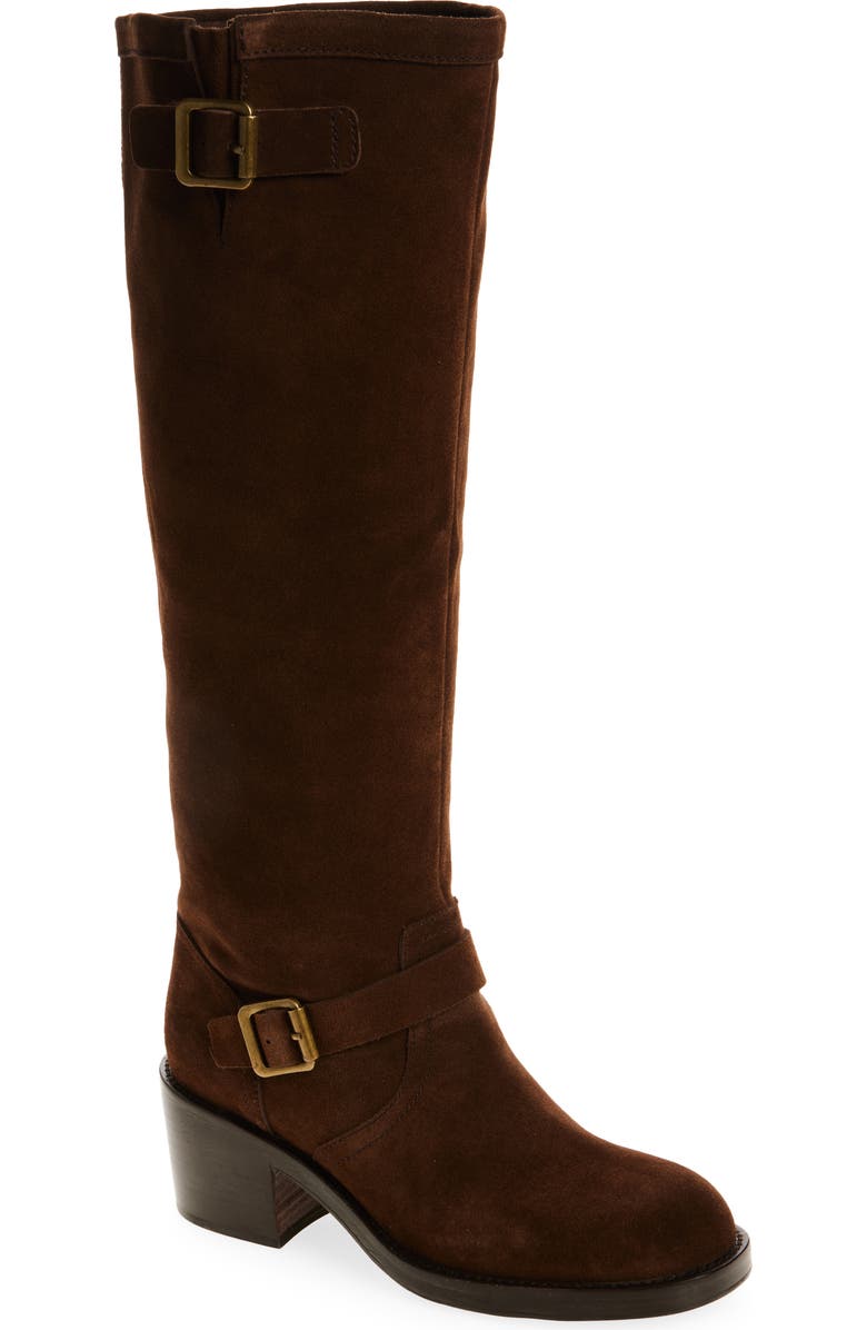 Jeffrey Campbell Appalachia Knee High Boot, Main, color, Brown Suede
