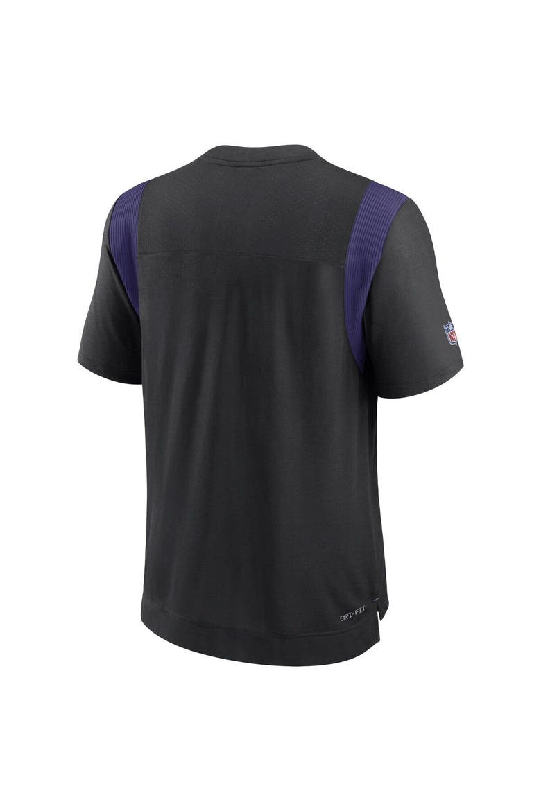 Men's Nike Black Baltimore Ravens Sideline Tonal Logo Performance Player T-Shirt, Alternate, color, Black