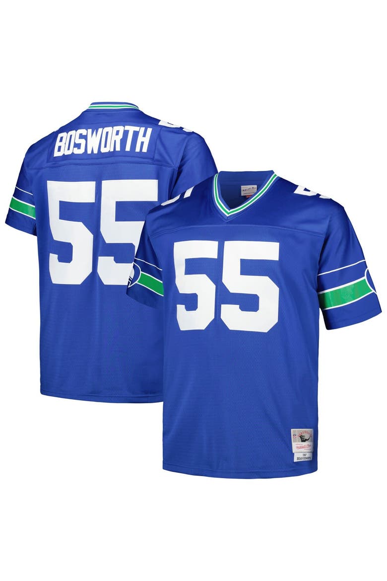 Men's Mitchell & Ness Brian Bosworth Royal Seattle Seahawks Big & Tall 1987 Legacy Retired Player Jersey, Main, color, Royal