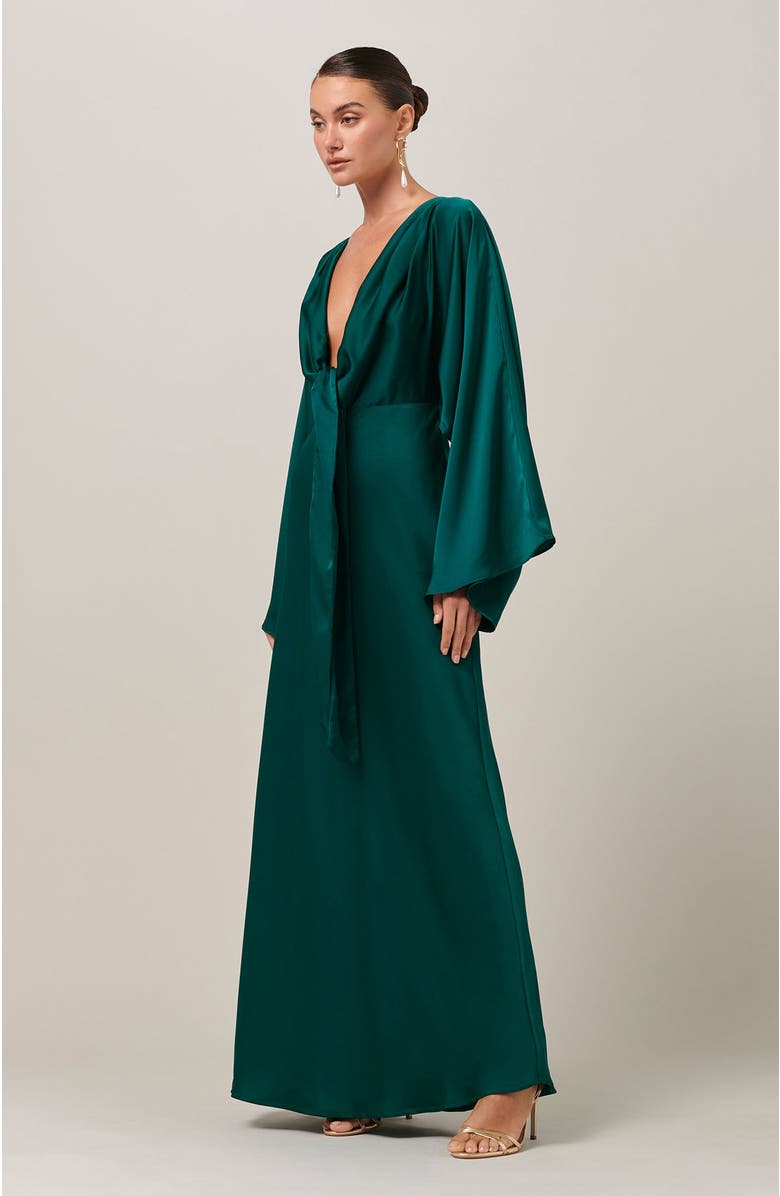 SAVEL Sassy Midi Dress, Alternate, color, Emerald