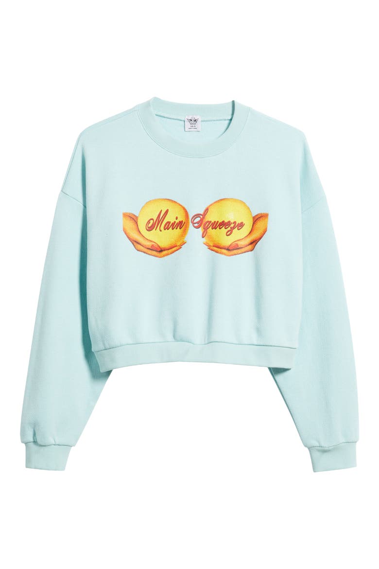 Main Squeeze Kara Crop Sweatshirt, Alternate, color, BLUE