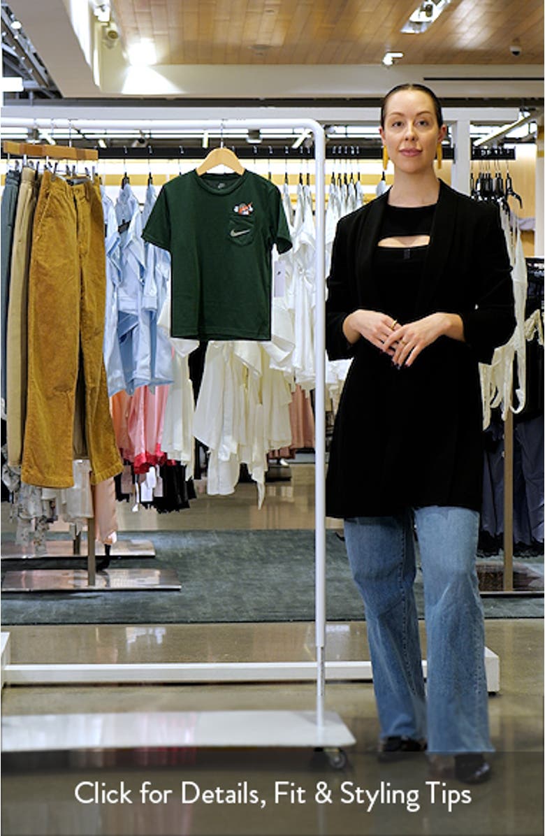 Kids' Boxy Embroidered Pocket Graphic T-Shirt, sales video thumbnail