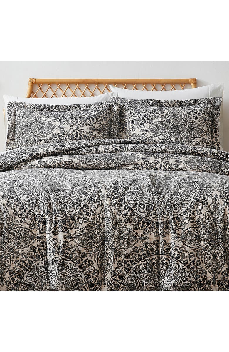 SOUTHSHORE FINE LINENS Ashanti Duvet Cover Set, Alternate, color, Grey