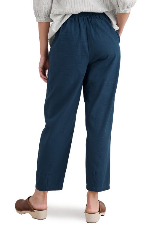 Seasalt Cornwall Vow Cave Organic Cotton Crop Tapered Pants In Blue