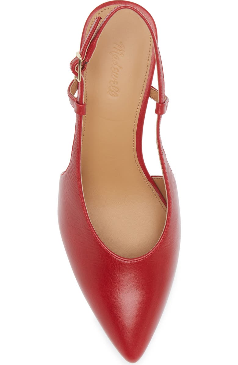 Madewell The Debbie Slingback Pump, Alternate, color, Bright Ember