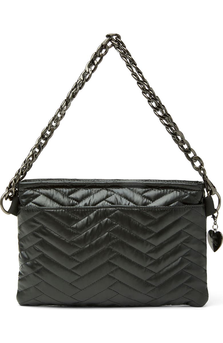 THINK ROYLN Almost Famous Quilted Crossbody Bag, Alternate, color, Pearl Black