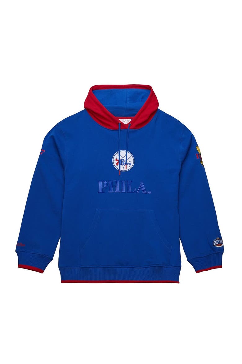 Men's Mitchell & Ness  Royal Philadelphia 76ers Hardwood Classics Team OG 3.0 Pullover Hoodie, Alternate, color, Royal