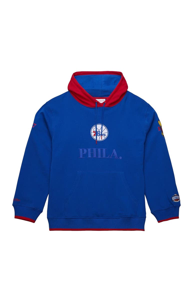 Mitchell & Ness Men's Mitchell & Ness  Royal Philadelphia 76ers Hardwood Classics Team OG 3.0 Pullover Hoodie, Alternate, color, Royal