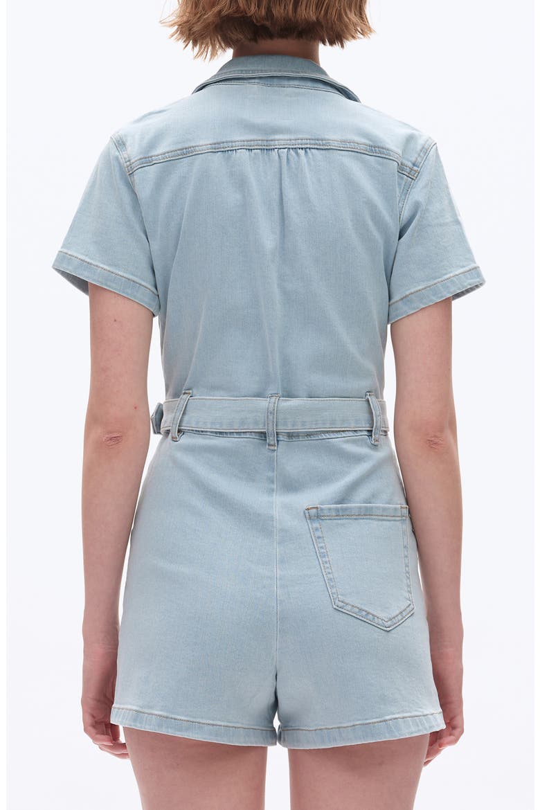 Denim Romper, Alternate, color, LIGHT BLUE