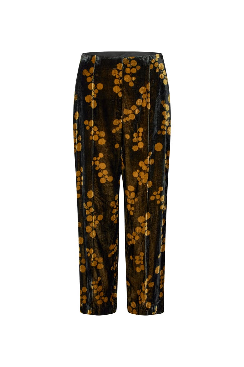 Petrilla Floral Print Pants, Alternate, color, Rubber