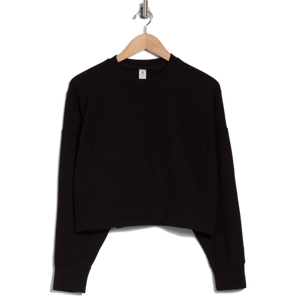 90 Degree By Reflex Zaia Long Sleeve Active Top In Black