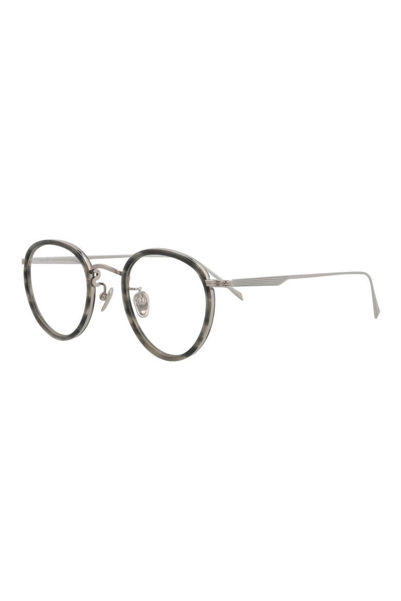46mm Round Optical Frames, Alternate, color, GREY GUNMETAL TRANSPARENT