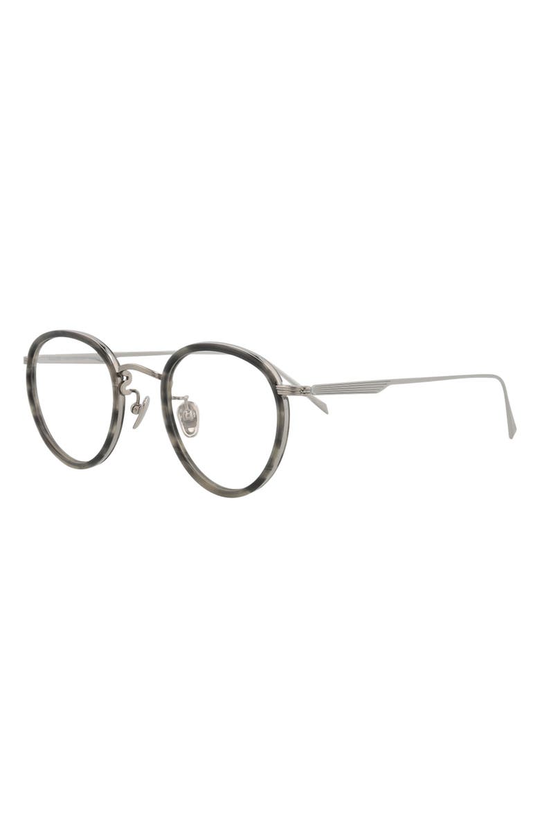 Maui Jim 46mm Round Optical Frames, Alternate, color, Grey Gunmetal Transparent