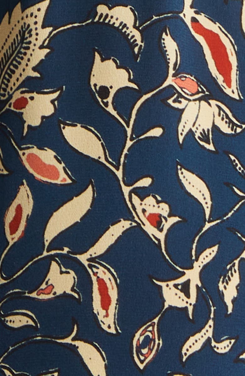 Ulla Johnson Amaia Ruffle Silk Maxi Dress, Alternate, color, Midnight Garden