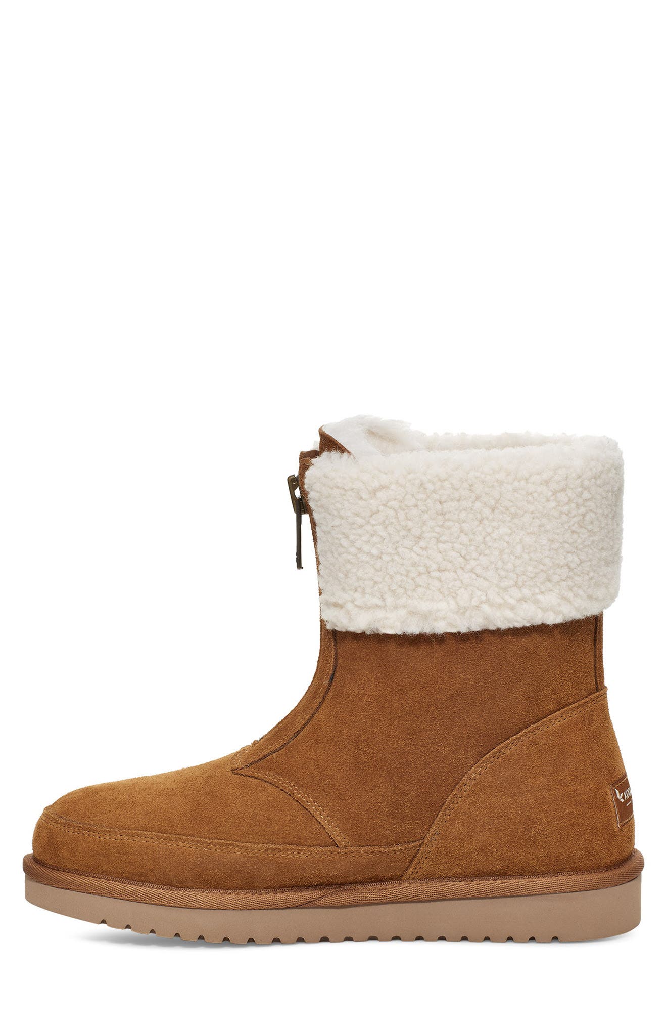 KOOLABURRA BY UGG Lytta Faux Shearling Lined Short Boot, Alternate, color, CHESTNUT