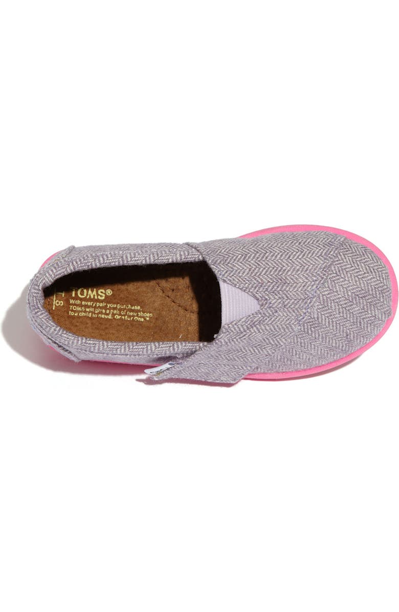 TOMS 'Classic Tiny - Herringbone' Slip-On, Alternate, color,