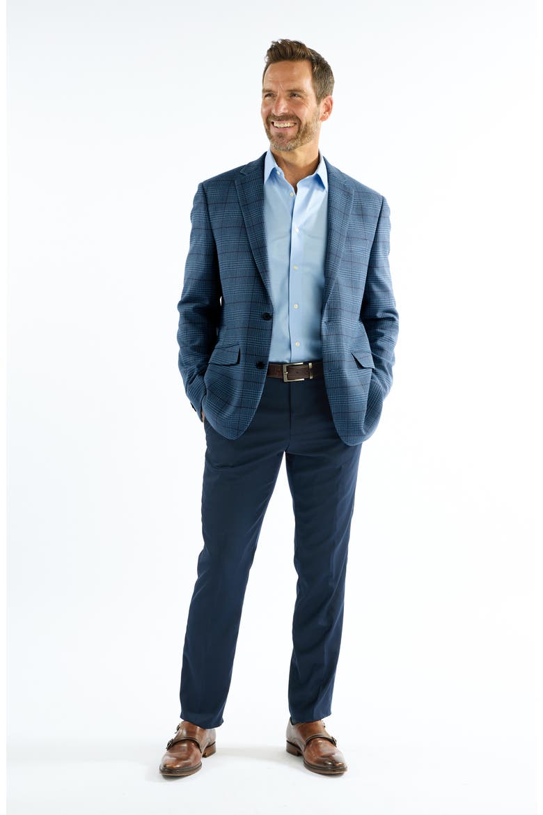 Mayfair Windowpane Sport Coat, Alternate, color, BLUE