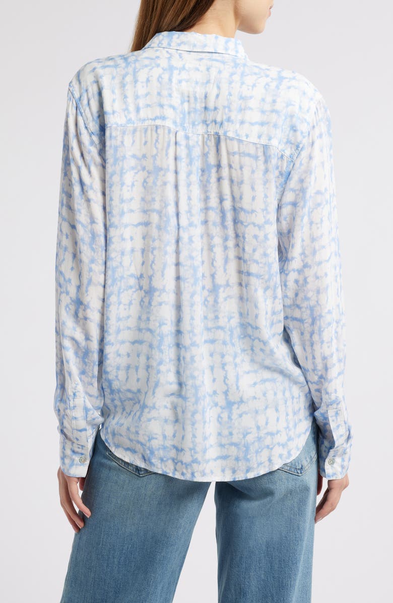 Rails Josephine Tie Dye Dot Print Button-Up Shirt, Alternate, color, Diffused Plaid