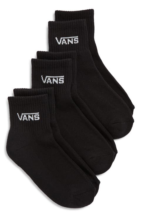 Kids' 3-Pack Classic Quarter Crew Socks (Big Kid & Little Kid)