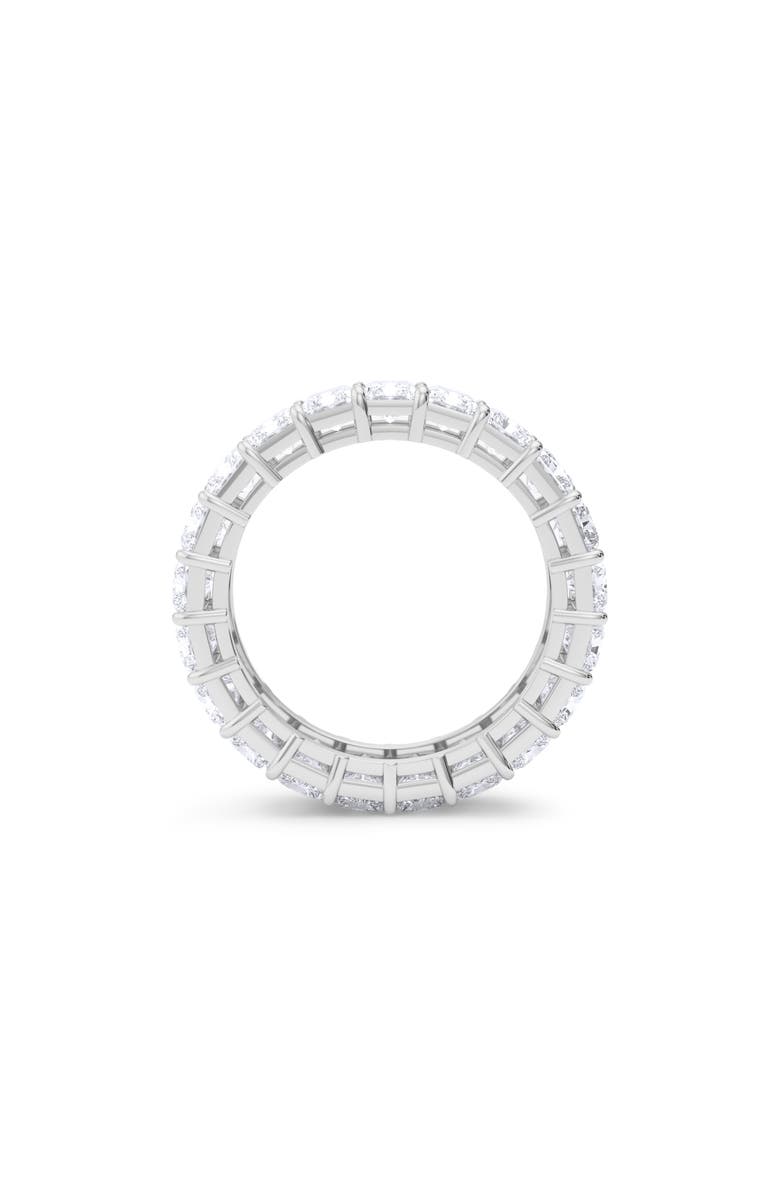 HauteCarat Radiant Cut Lab Created Diamond Eternity Ring, Alternate, color, 18K White Gold