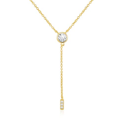 Untamed Petals Pilar Crystal Drop Pendant In Gold