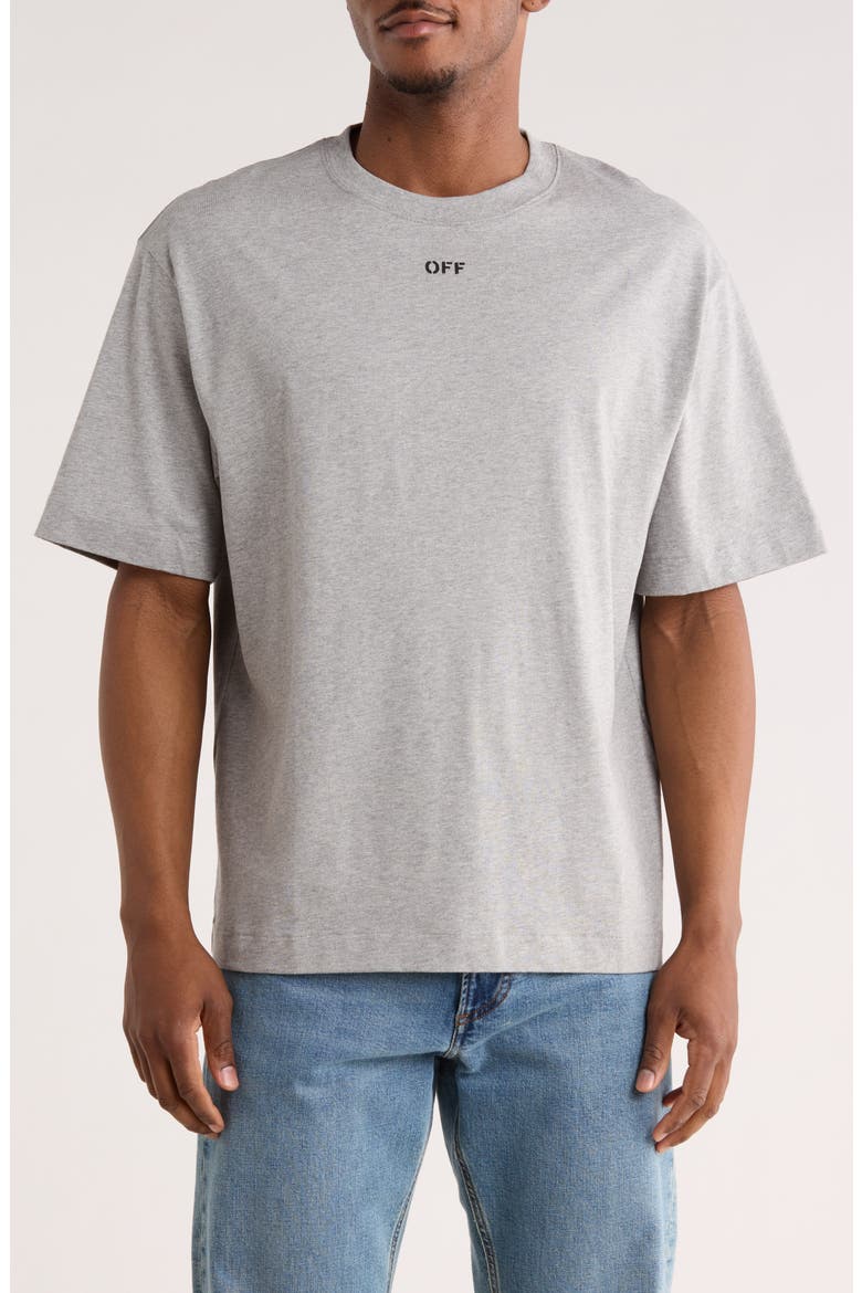 Off Stamp Skate Graphic T-Shirt, Main, color, LIGHT GREY MELANGE-BLACK