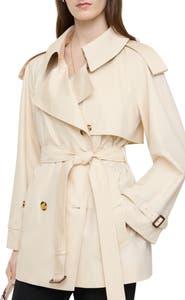 Burberry Short Tropical Gabardine Fitzrovia Trench Coat