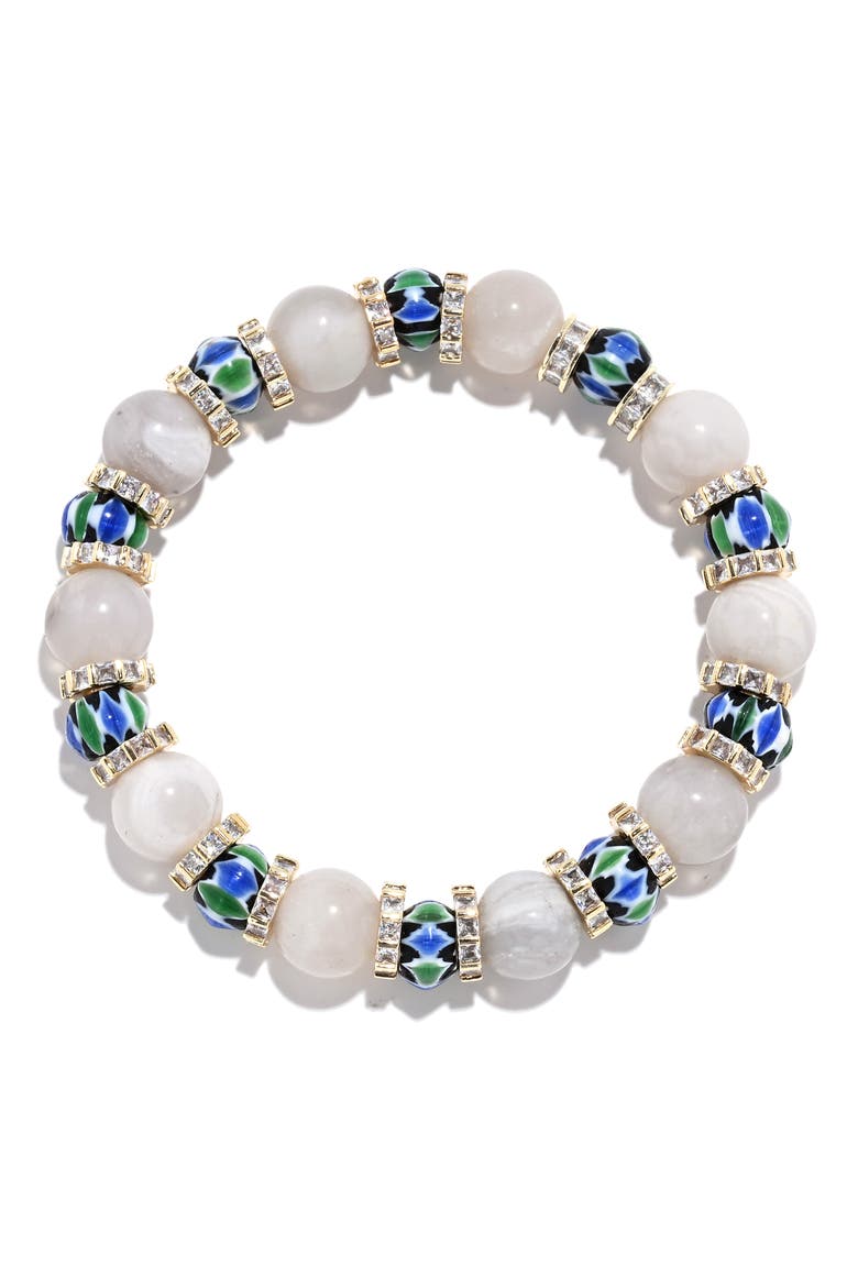 Men's Liam Stretch Bracelet with Golden Spacers, Alternate, color, GOLD