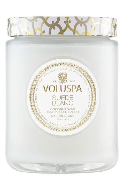 Suede Blanc Large Jar Candle