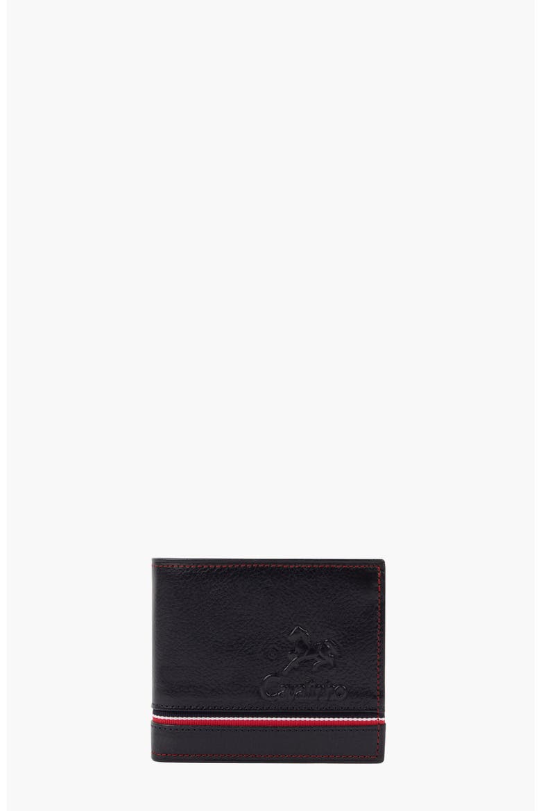 The Sailor Trifold Leather Wallet 507, Main, color, Navy