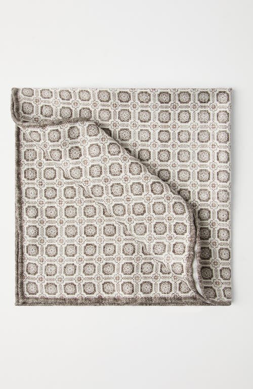 Brunello Cucinelli Pocket Square With Pattern In Bark