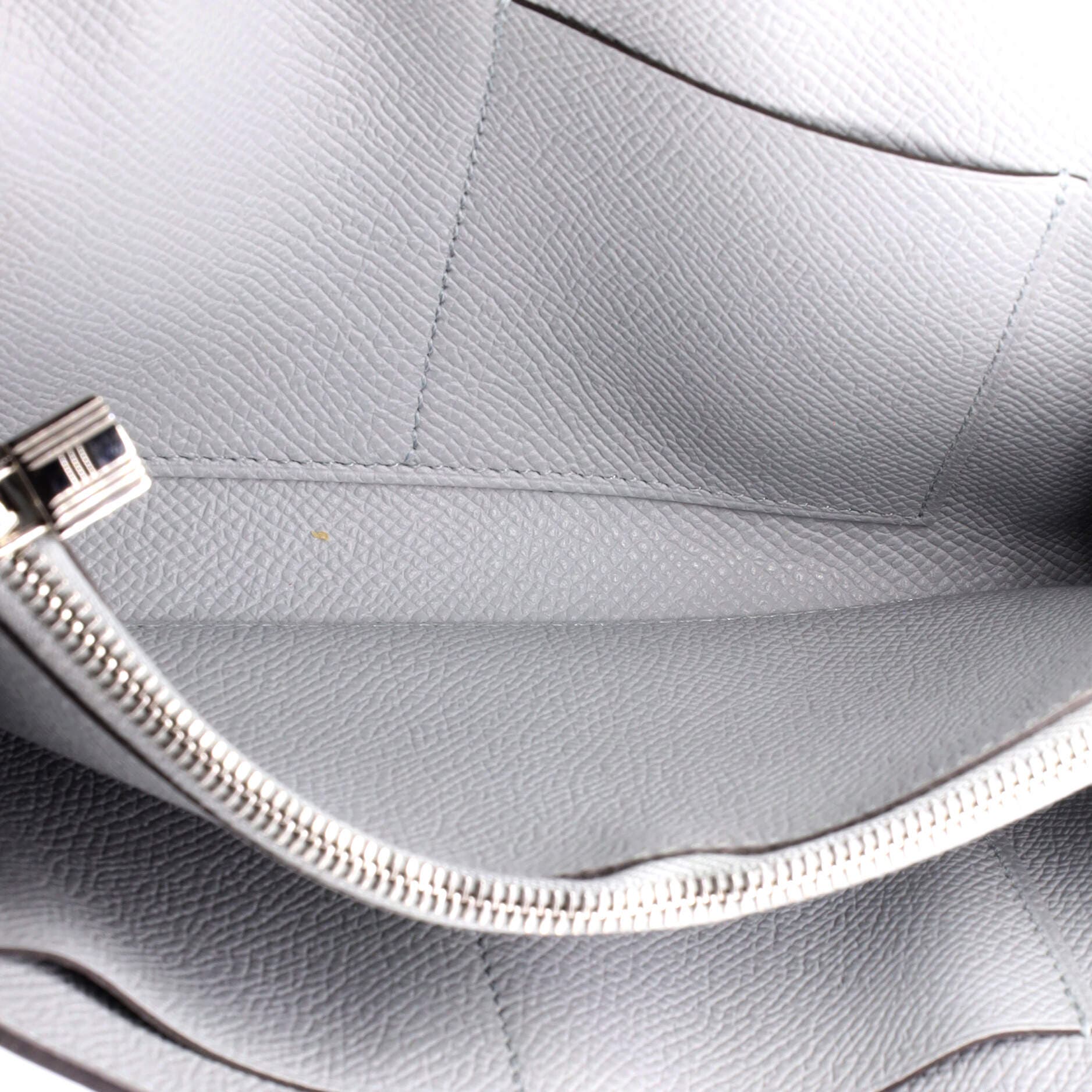 Pre-Owned Hermes Kelly To Go Wallet Epsom, Alternate, color, Bleu Glacier