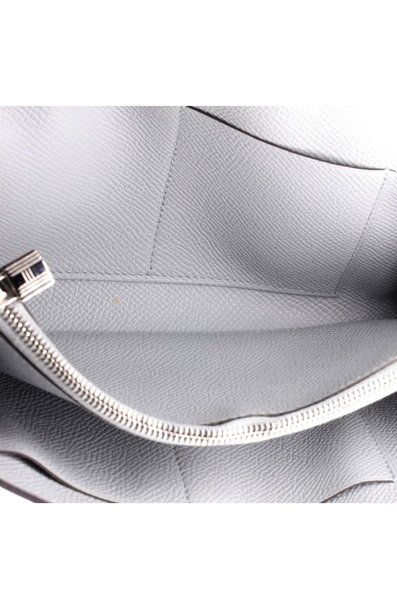 Pre-Owned Hermes Kelly To Go Wallet Epsom, Alternate, color, Bleu Glacier