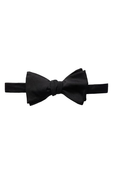 Silk Grosgrain Bow Tie