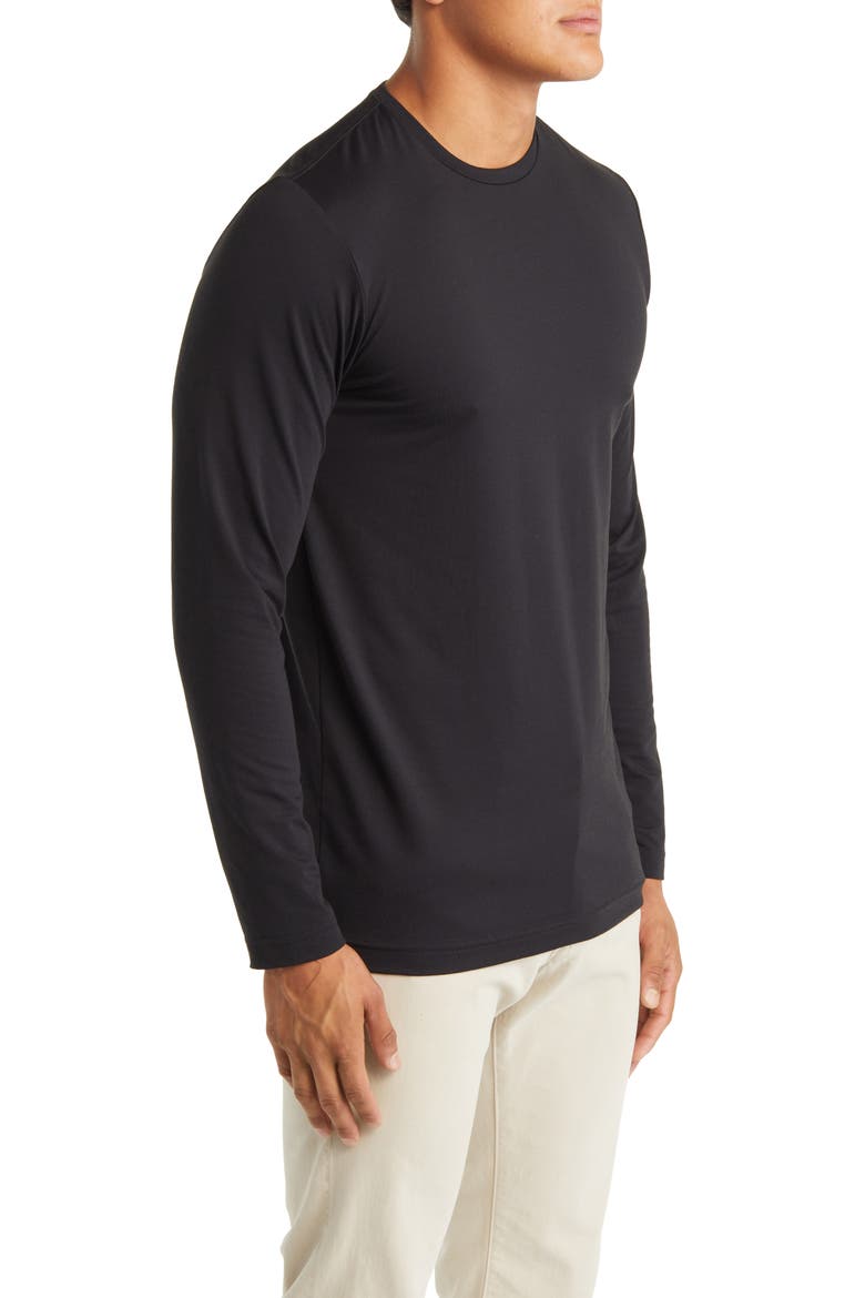 The Crew Long Sleeve T-Shirt, Alternate, color, BLACK