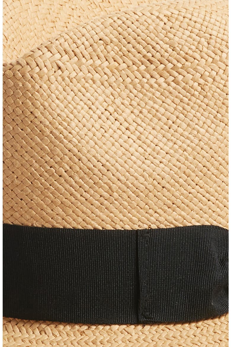 Paper Straw Panama Hat, Alternate, color, TAN COMBO