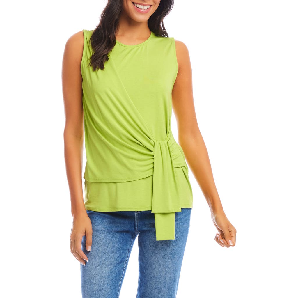 Karen Kane Drape Side Tank In Kiwi