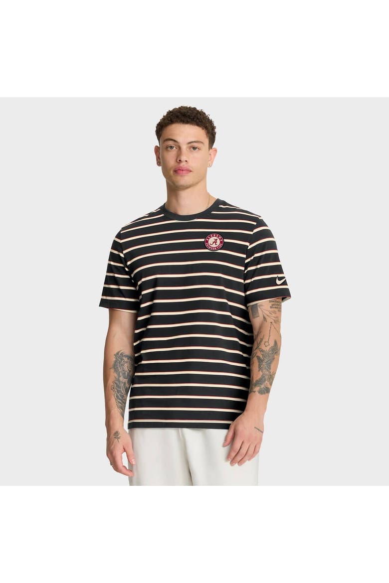 Men's Nike Black Alabama Crimson Tide Athletic Prep Legacy Summit Stripe T-Shirt, Main, color, Black