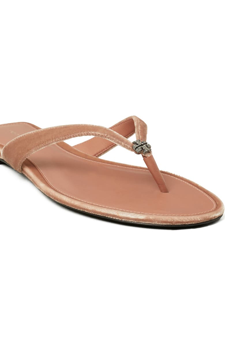 Tory Burch Classic Pavé Flip Flop, Alternate, color, Vintage Rose