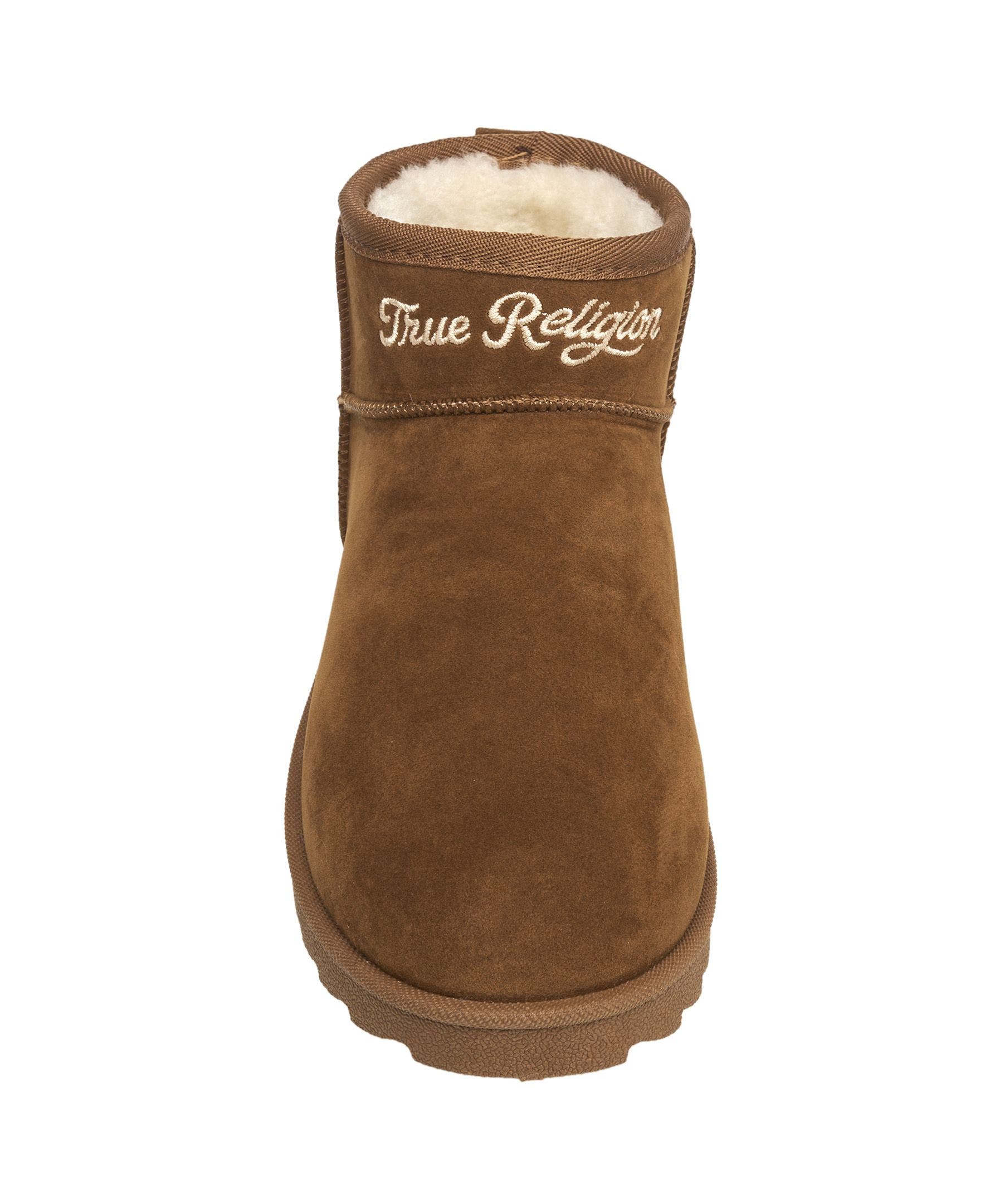 Lana Faux Suede Wings Logo Boot, Alternate, color, Tan