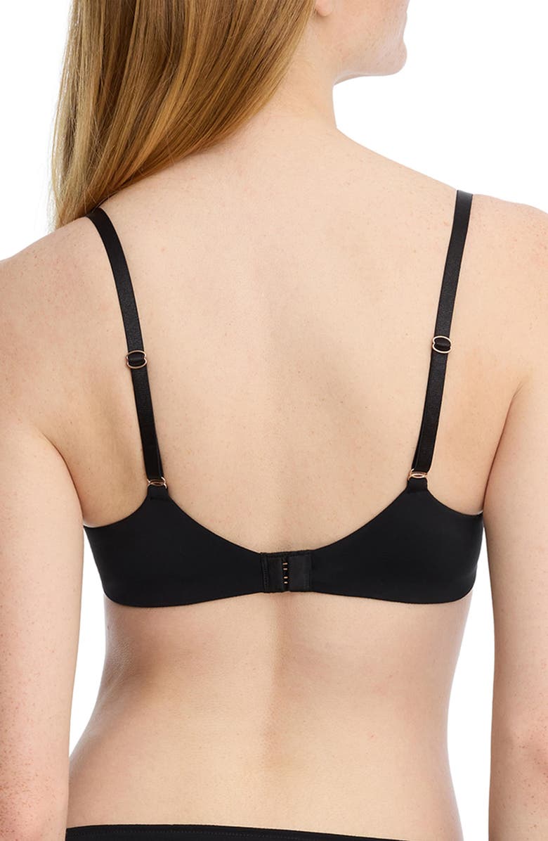 Skarlett Blue Unveil Lace Underwire Demi Bra, Alternate, color, Black