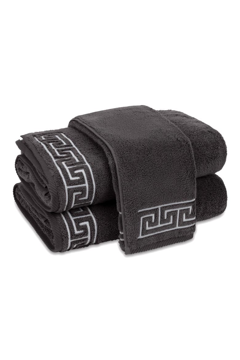 Adelphi Cotton Hand Towel, Main, color, CHARCOAL