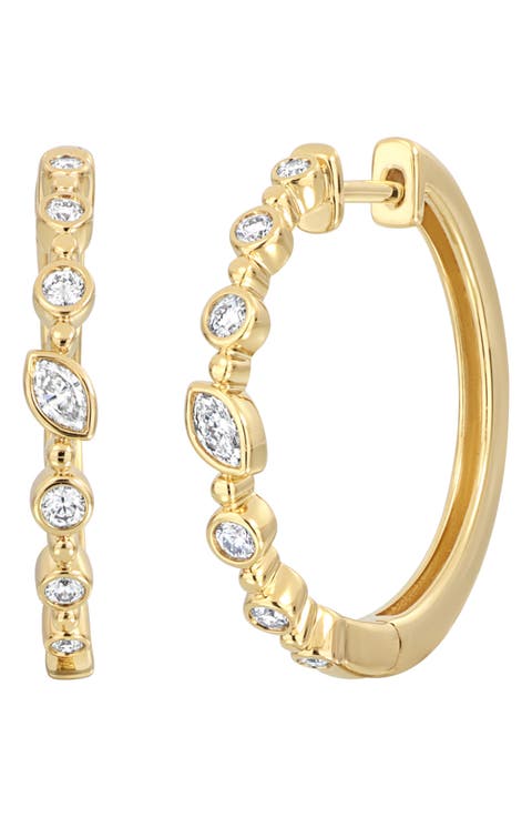 Monaco Diamond Hoop Earrings (Nordstrom Exclusive)