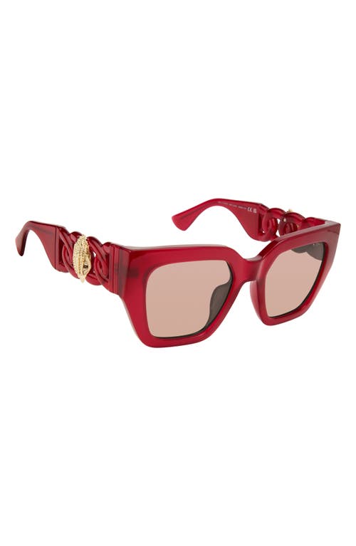 Kurt Geiger Geometric Sunglasses, 52mm In Magenta/fuchsia Fl